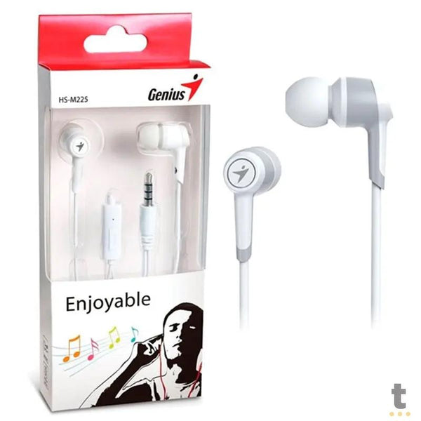 Fone De Ouvido Com Fio Genius Hs-M225 Branco - 31710193101