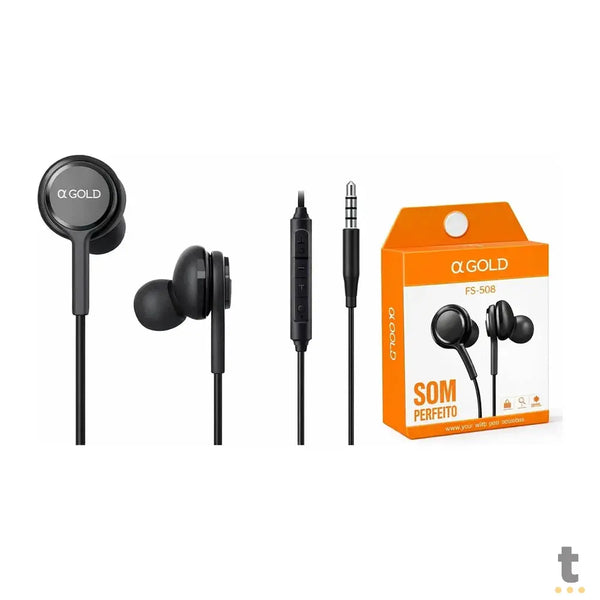 Fone De Ouvido Estéreo P2 aGold - FN-S8B