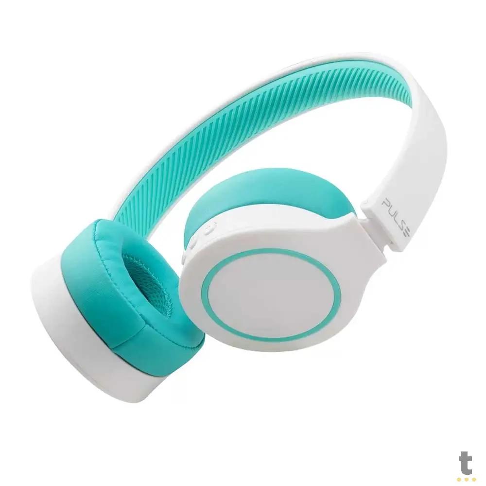 Fone De Ouvido Headphone Bluetooth 5.0 Pulse Branco E Verde - Ph342 Truedata
