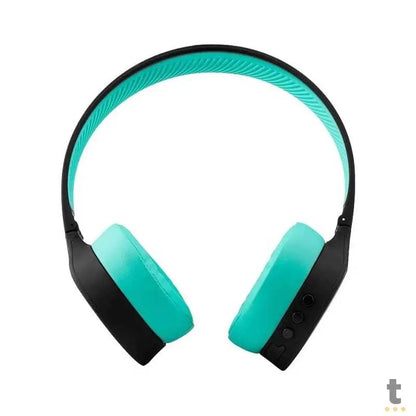 Fone De Ouvido Headphone Bluetooth 5.0 Pulse Preto E Verde - Ph340 Truedata