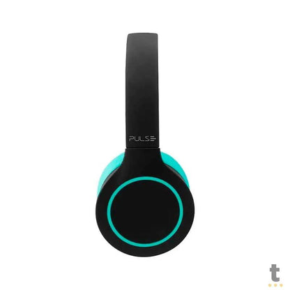 Fone De Ouvido Headphone Bluetooth 5.0 Pulse Preto E Verde - Ph340 Truedata