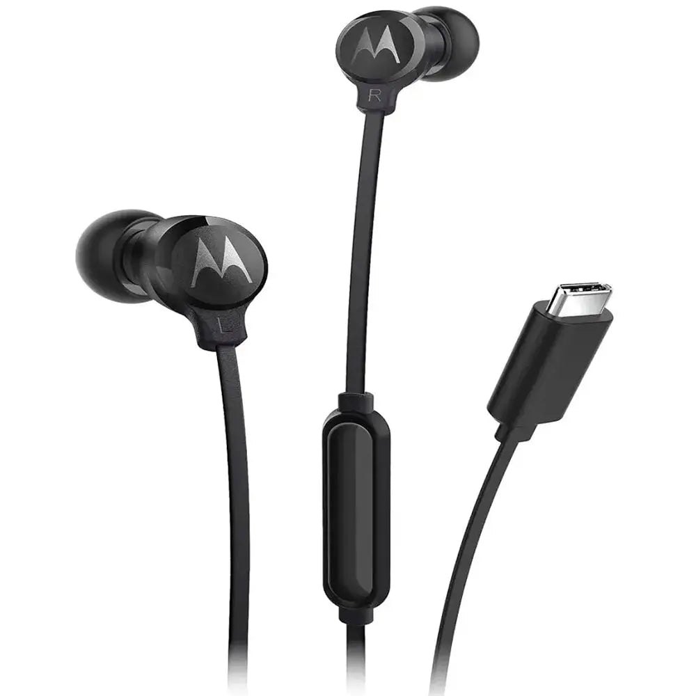 Fone De Ouvido Intra-Auricular Com Fio Tipo C Motorola Earbuds EC-S Preto Truedata