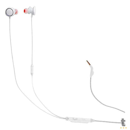 Fone De Ouvido Intra-Auricular P3 Com Fio JBL Quantum 50 Branco - JBLQUANTUM50WHT Truedata