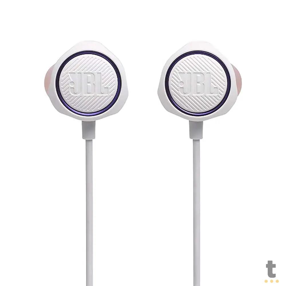 Fone De Ouvido Intra-Auricular P3 Com Fio JBL Quantum 50 Branco - JBLQUANTUM50WHT Truedata