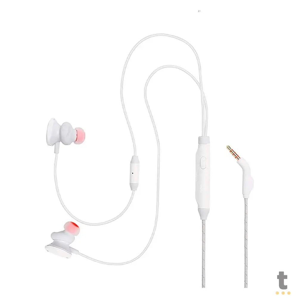 Fone De Ouvido Intra-Auricular P3 Com Fio JBL Quantum 50 Branco - JBLQUANTUM50WHT Truedata