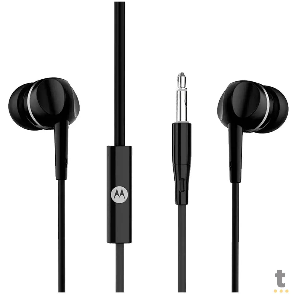 Fone De Ouvido Intra-Auricular P3 Com Fio Motorola Earbuds 105 Preto Truedata