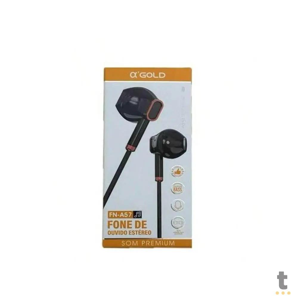 Fone De Ouvido P2 Super Bass C/ Microfone aGold - FN-A57 Truedata
