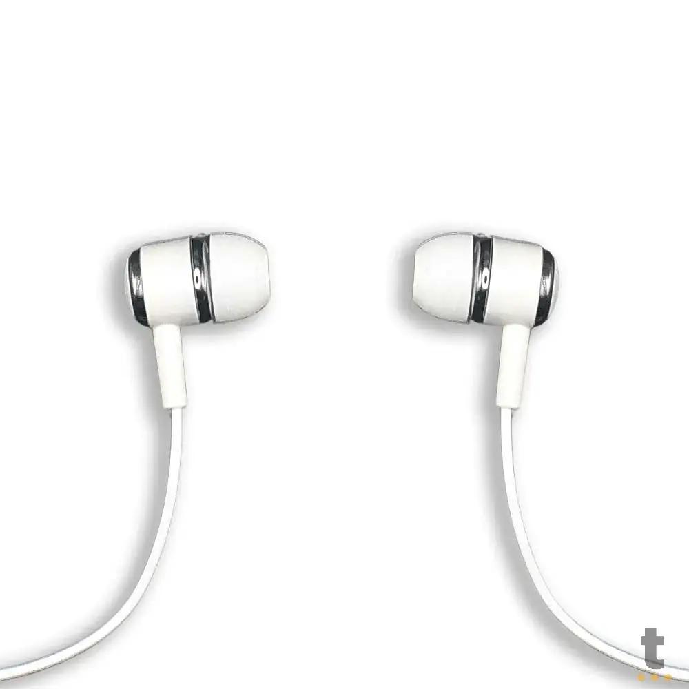 Fone De Ouvido P3 Intra Auricular aGold Premium Branco - FN-A23 Truedata