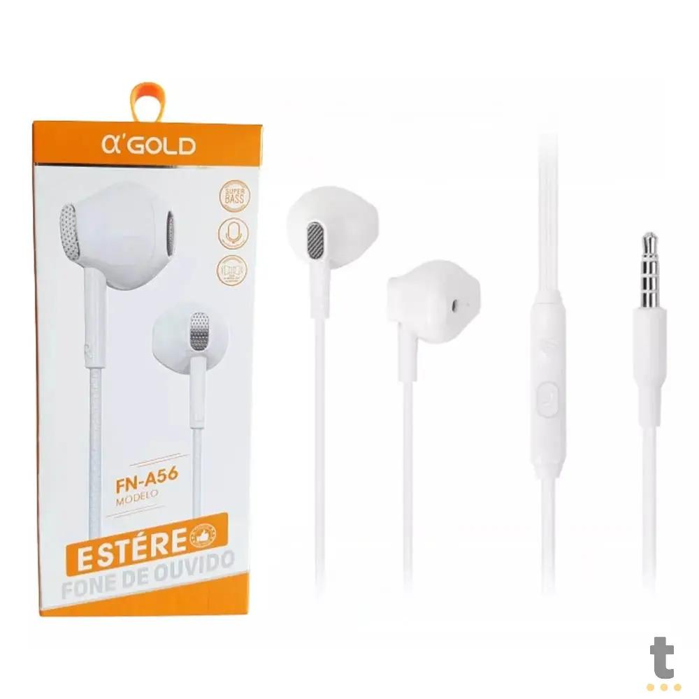 Fone De Ouvido P3 com Microfone aGold Estereo - FN-A56 Truedata