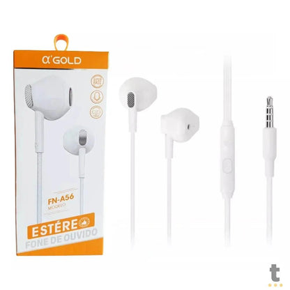 Fone De Ouvido P3 com Microfone aGold Estereo - FN-A56 Truedata