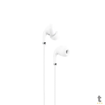 Fone De Ouvido Sound Pods P3 Com Fio Vinik Branco - SP220B Truedata