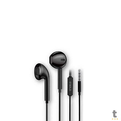 Fone De Ouvido aGold P3 Com Microfone Preto - FN-A80