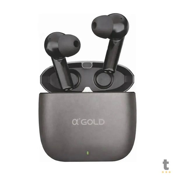 Fone De Ouvido aGold Pro Bluetooth Preto C/ Estojo Carregador - FN-BT46