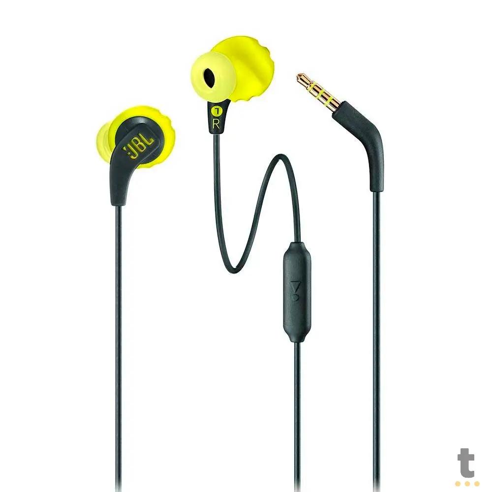 Fone de Ouvido Bluetooth JBL Intra Auricular Endurance Run Preto e Verde Truedata