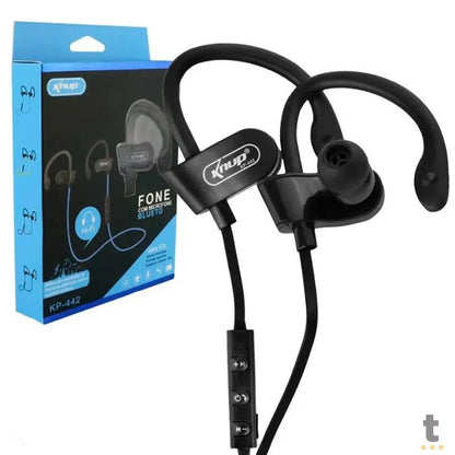 Fone de Ouvido Bluetooth Knup Intra Auricular Sport com Microfone - KP-442 Truedata