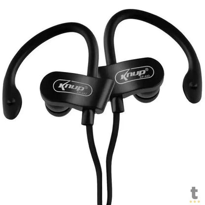 Fone de Ouvido Bluetooth Knup Intra Auricular Sport com Microfone - KP-442 Truedata