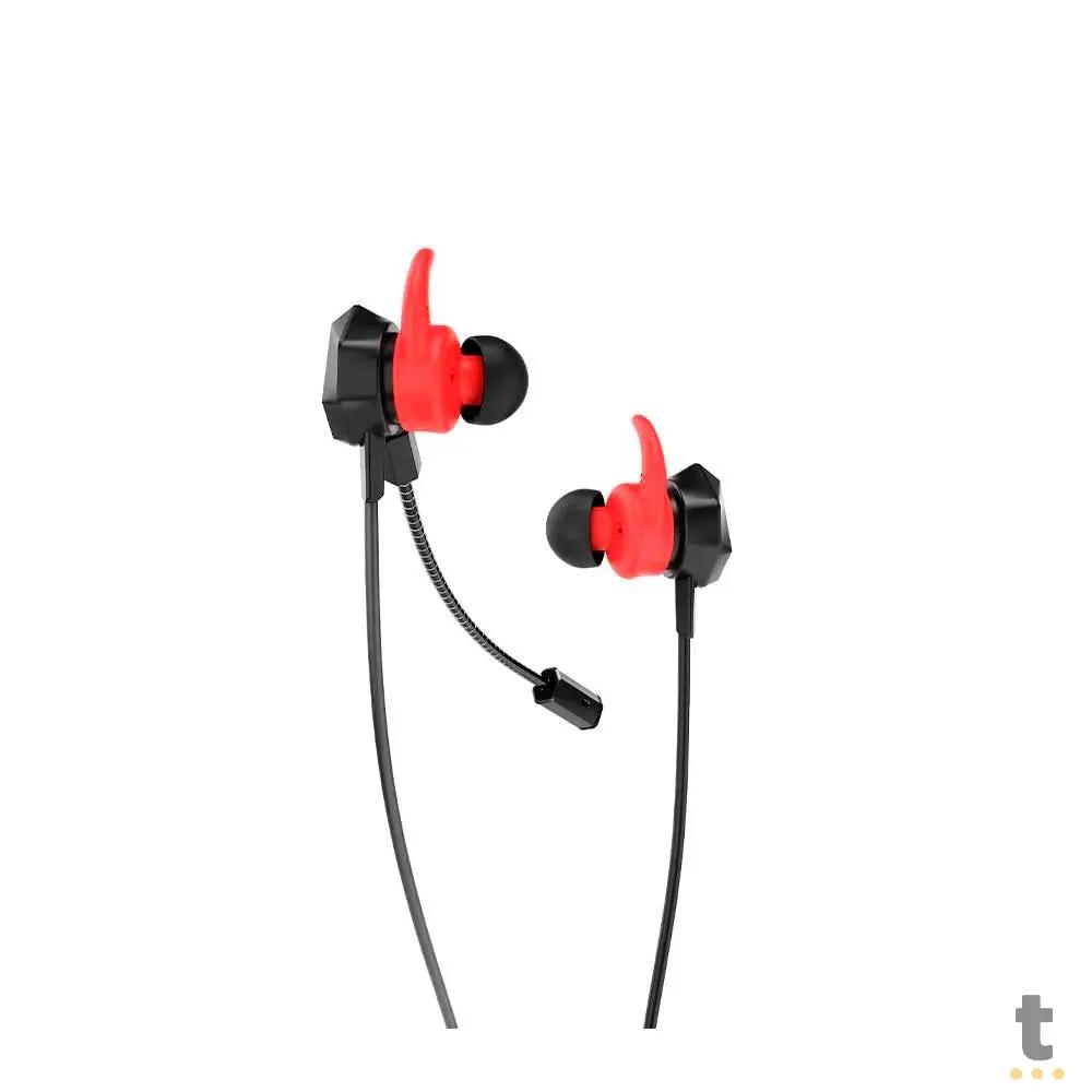 Fone de Ouvido Gamer Intraauricular C/ Microfone Gamer Redragon Bomber Elite P3 / P2 - E300 Truedata