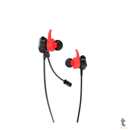 Fone de Ouvido Gamer Intraauricular C/ Microfone Gamer Redragon Bomber Elite P3 / P2 - E300 Truedata