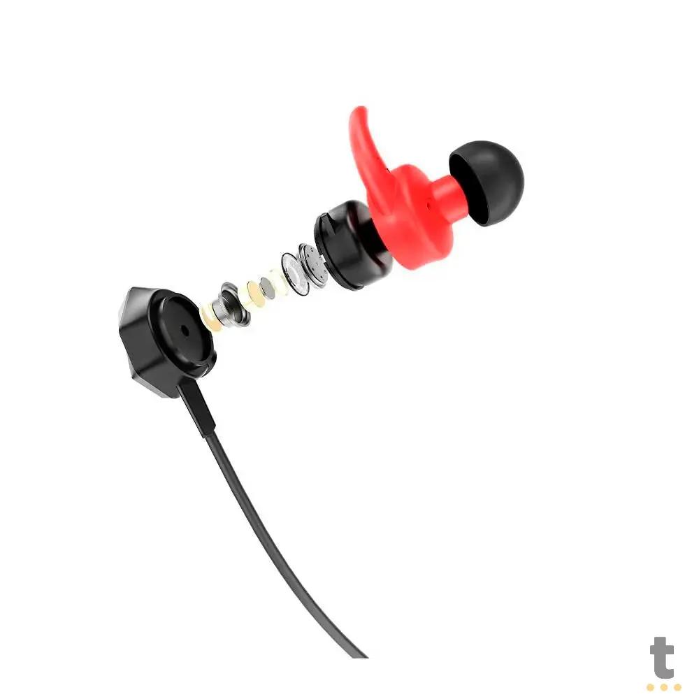 Fone de Ouvido Gamer Intraauricular C/ Microfone Gamer Redragon Bomber Elite P3 / P2 - E300 Truedata