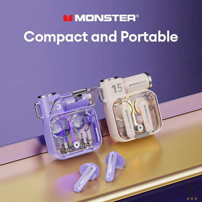 Fone de Ouvido Gamer Sem Fio Monster XKT15 TWS Truedata