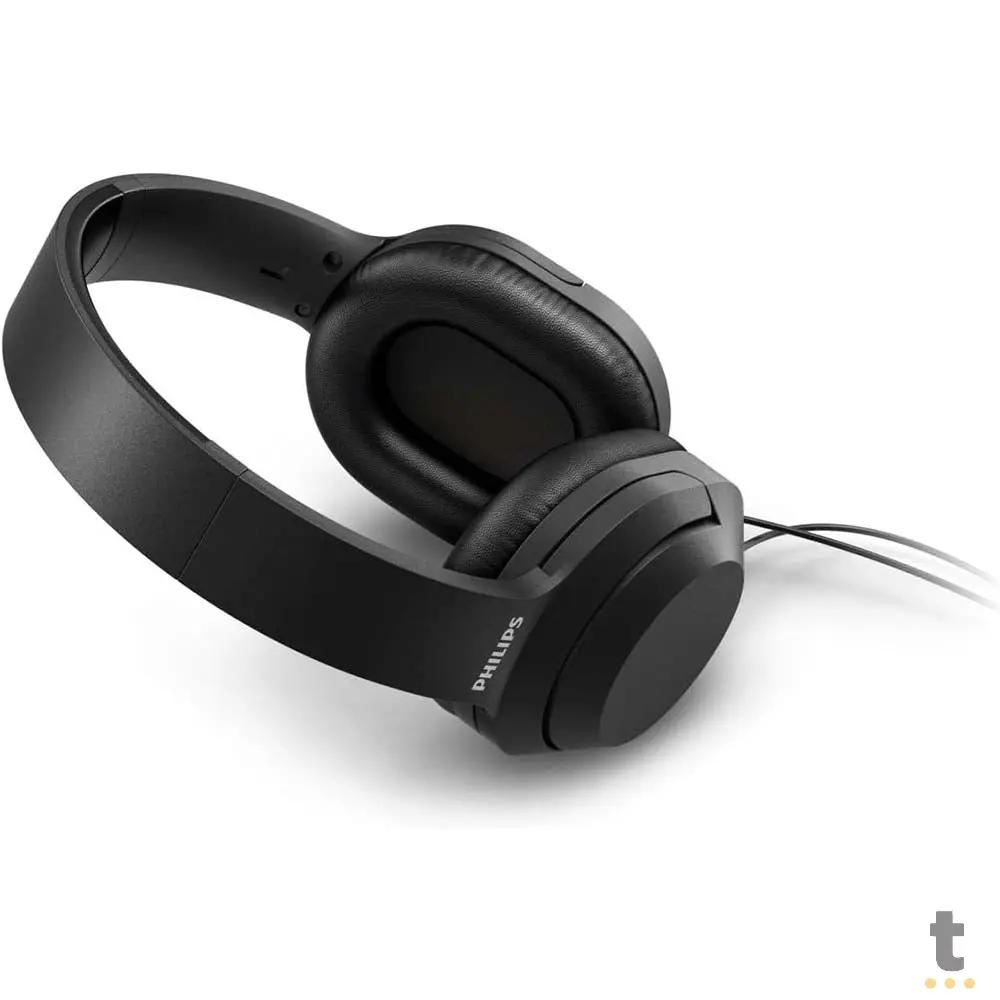 Fone de Ouvido Headphone P2 C/ Adaptador P10 Philips Preto - TAH2005BK Truedata