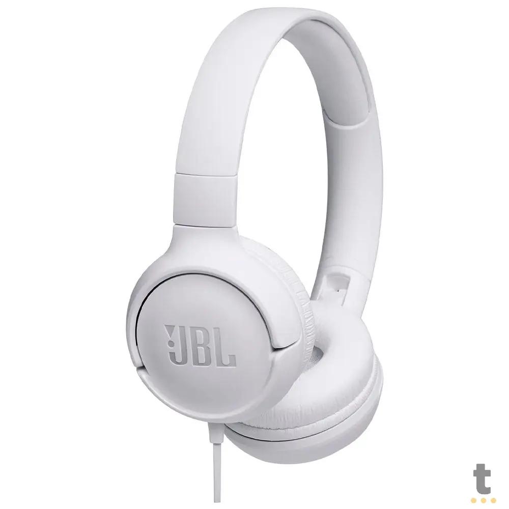 Fone de Ouvido Headphone P2 JBL Tune 500 Branco - JBLT500WHT Truedata
