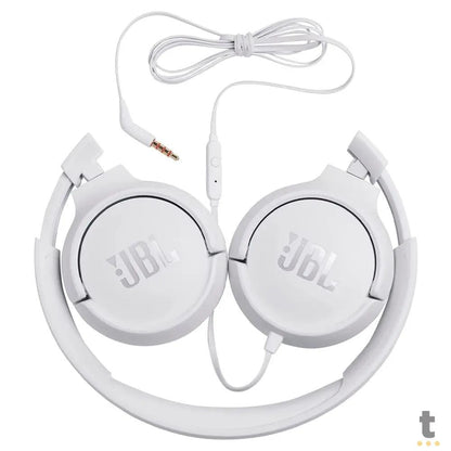 Fone de Ouvido Headphone P2 JBL Tune 500 Branco - JBLT500WHT Truedata