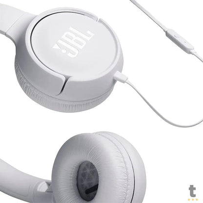 Fone de Ouvido Headphone P2 JBL Tune 500 Branco - JBLT500WHT Truedata