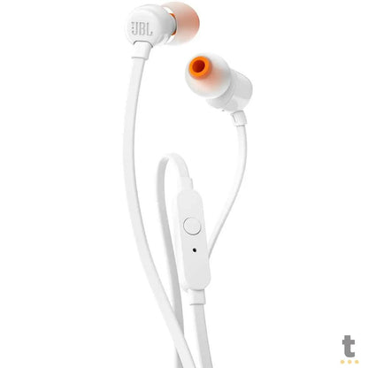 Fone de Ouvido JBL Intra Auricular P3 T110 Branco - JBLT110WHT Truedata