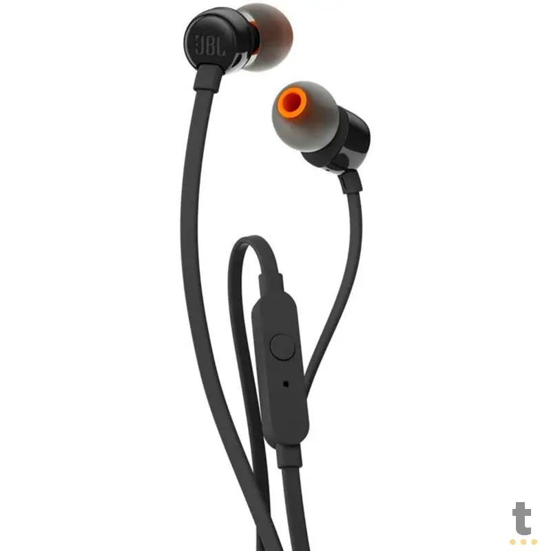 Fone de Ouvido JBL Intra Auricular P3 T110 Preto - JBLT110BLK Truedata