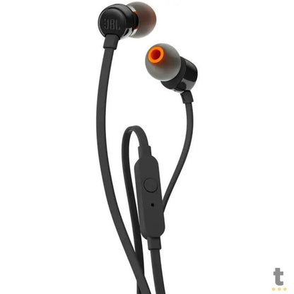 Fone de Ouvido JBL Intra Auricular P3 T110 Preto - JBLT110BLK Truedata
