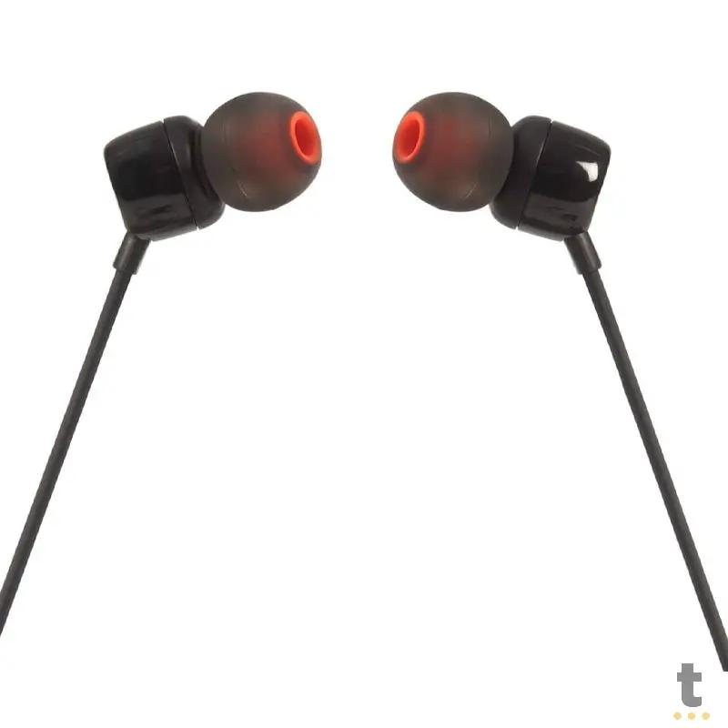 Fone de Ouvido JBL Intra Auricular P3 T110 Preto - JBLT110BLK Truedata