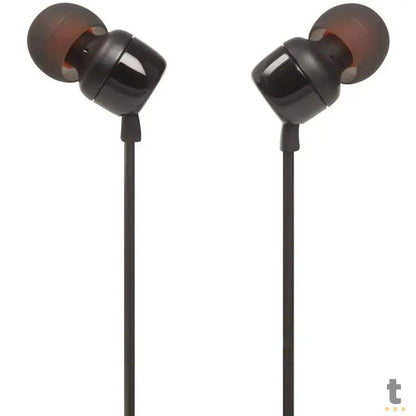 Fone de Ouvido JBL Intra Auricular P3 T110 Preto - JBLT110BLK Truedata