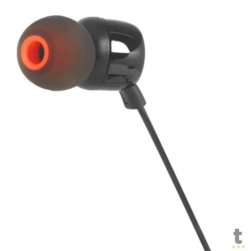 Fone de Ouvido JBL Intra Auricular P3 T110 Preto - JBLT110BLK Truedata