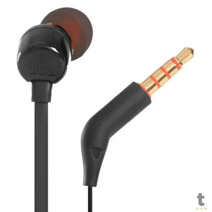 Fone de Ouvido JBL Intra Auricular P3 T110 Preto - JBLT110BLK Truedata