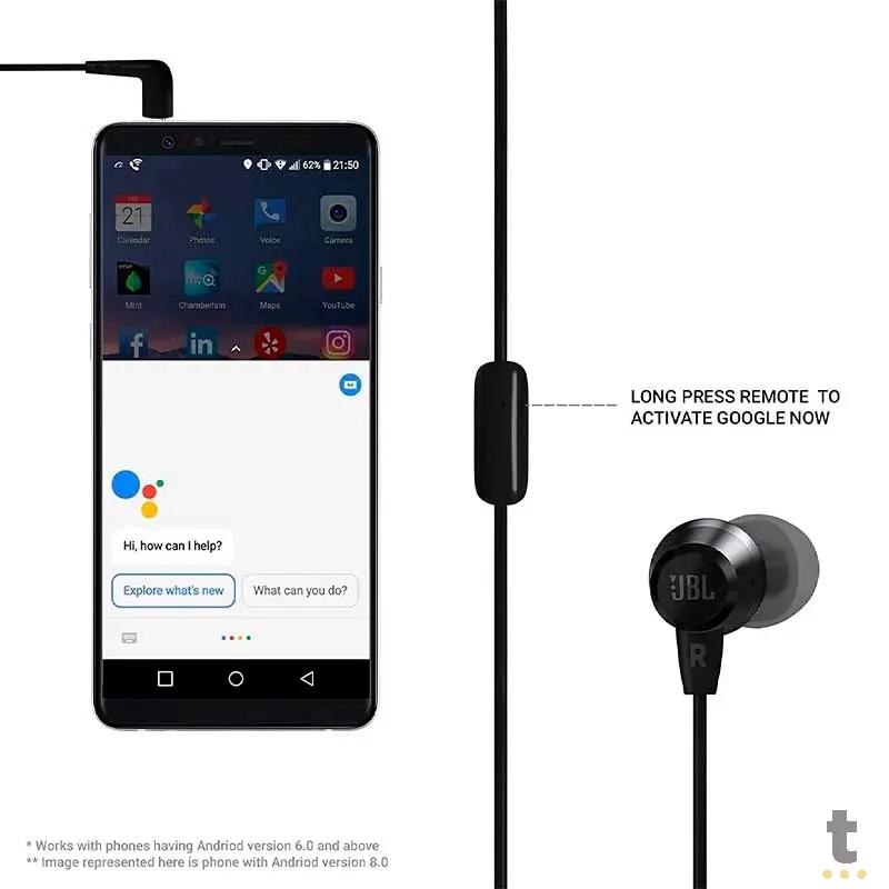 Fone de Ouvido P2 JBL Intra Auricular C50Hi Preto - 278072 Truedata