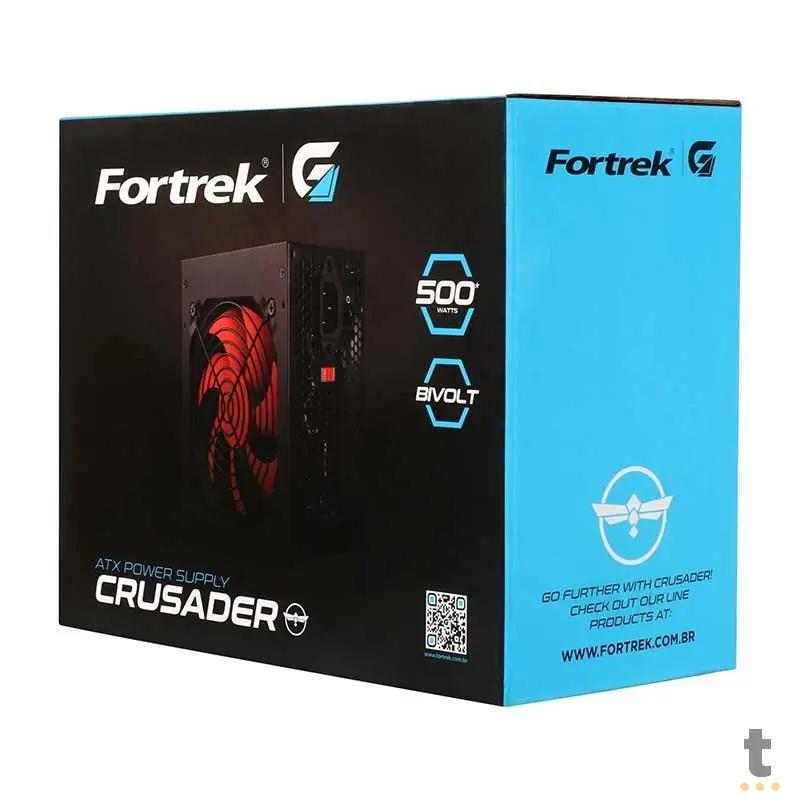 Fonte ATX 500W Fortrek Crusader - 76955 Truedata