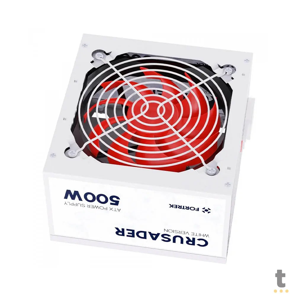 Fonte ATX 500W Fortrek Crusader Branca - 83590 Truedata