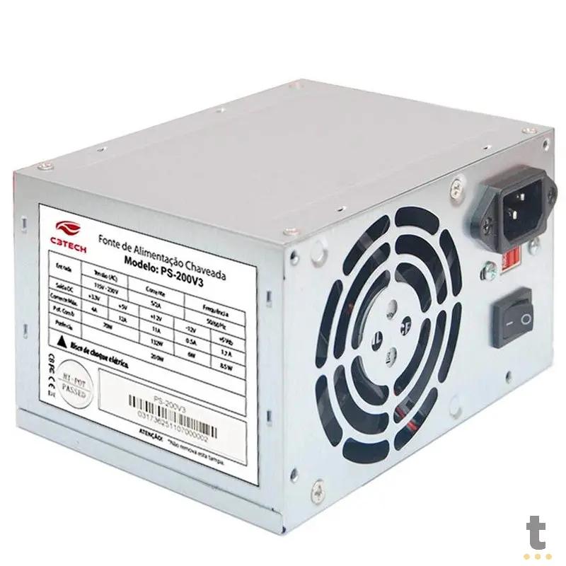Fonte Atx 200w C3Tech - PS-200V4 Truedata