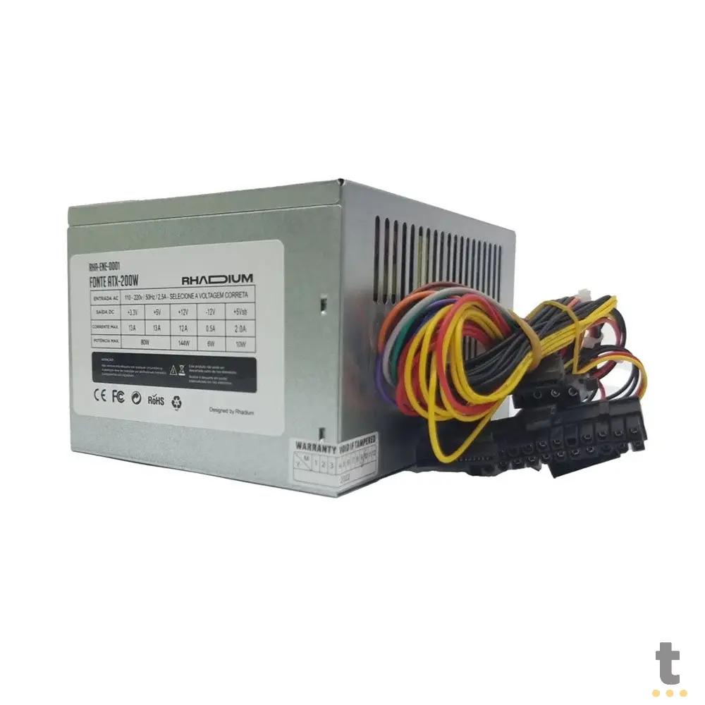 Fonte Atx 200w Rhadium 12v Truedata