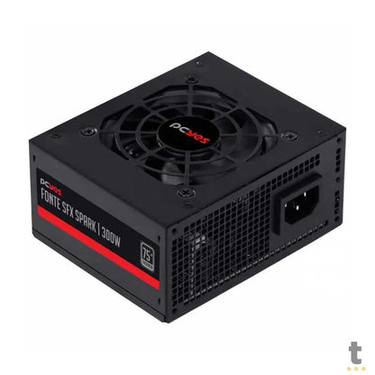 Fonte Atx para Gabinete Slim 300W PCYes SFX Real Spark 75+ Pfc Ativo Cabos Flat - SPKP300MBPT Truedata