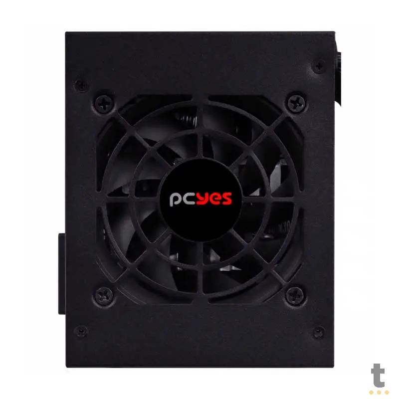 Fonte Atx para Gabinete Slim 300W PCYes SFX Real Spark 75+ Pfc Ativo Cabos Flat - SPKP300MBPT Truedata