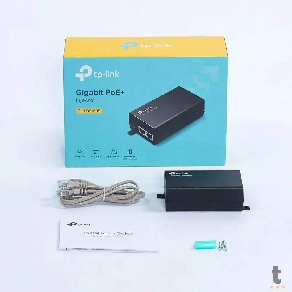 Fonte Injetor PoE Gigabit Ethernet TP-Link - TL-POE160S Truedata