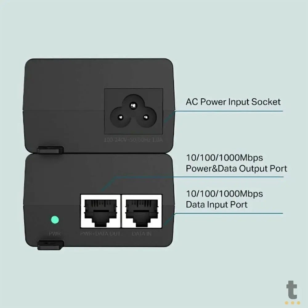 Fonte Injetor PoE Gigabit Ethernet TP-Link - TL-POE160S Truedata