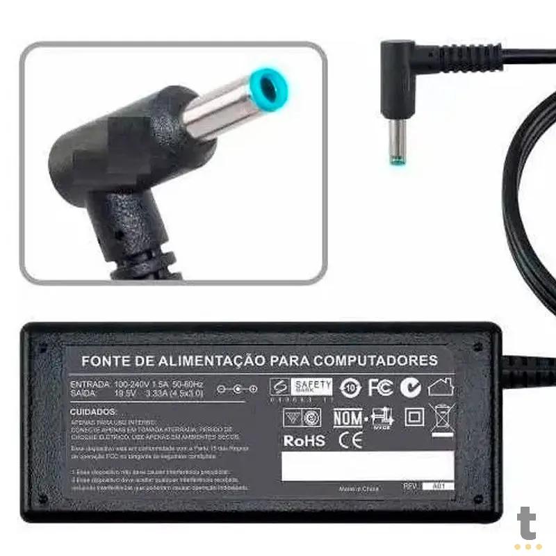Fonte Para Notebook 65W LG 19v 3.42a Conector Ponta Azul 4.5x3.0mm Truedata