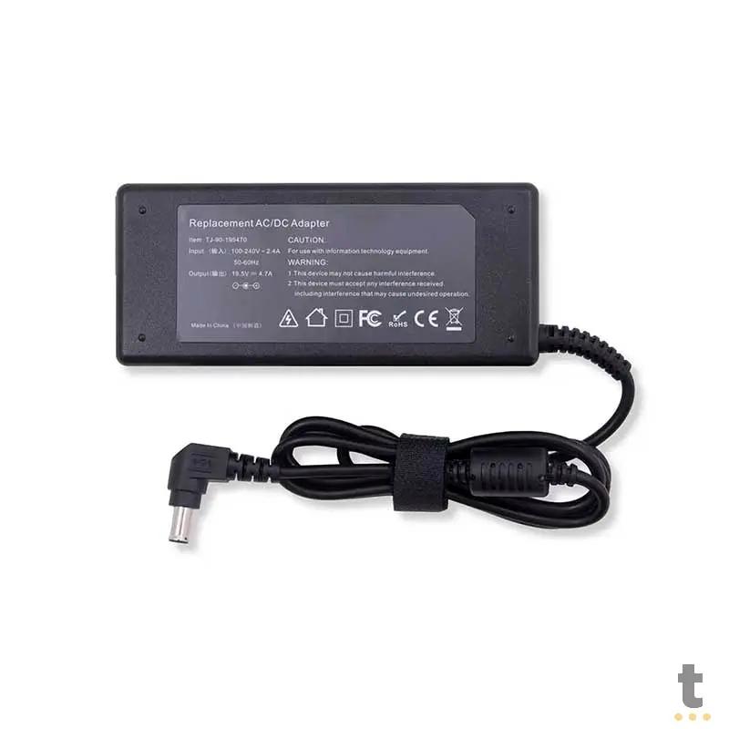Fonte Para Notebook 90W Toshiba Sony e Positivo 100V - 240V 19v 4.7a 6.6*4.4mm Truedata