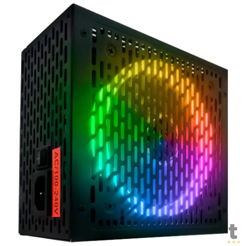 Fonte Real 1000W BRX Rainbow Series RGB 80 Plus Truedata