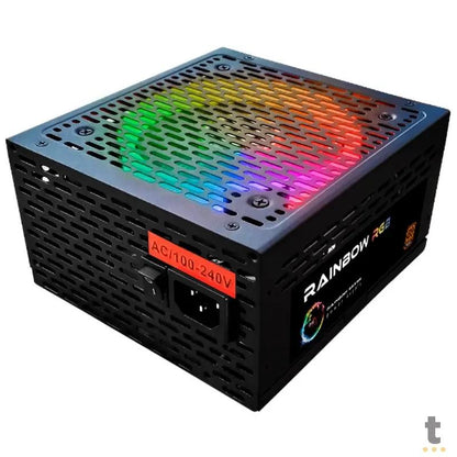 Fonte Real 1000W BRX Rainbow Series RGB 80 Plus Truedata