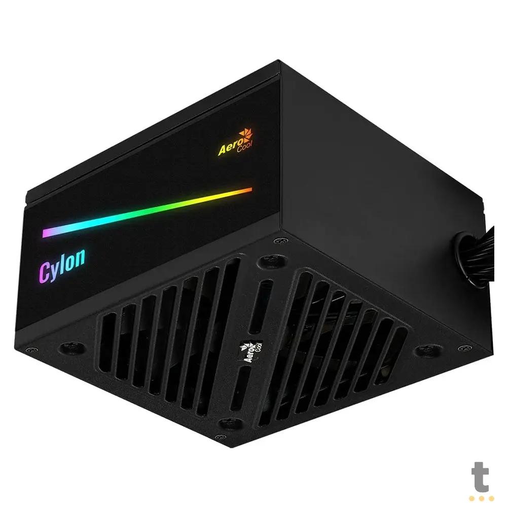 Fonte Real 700w Aerocool 80 Plus Bronze Cylon Pfc Ativo S/ Cabo Biv Truedata