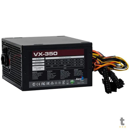 Fonte Real Atx 350w Aerocool Vx-350 S/ Cabo Biv Truedata